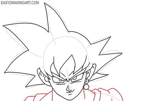 goku face drawing.